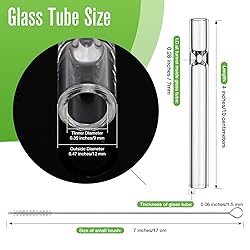 HONKID 5-Piece Borosilicate Glass Tubes for