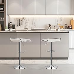 VECELO Adjustable Bar Stools Set of 2, Bar Height