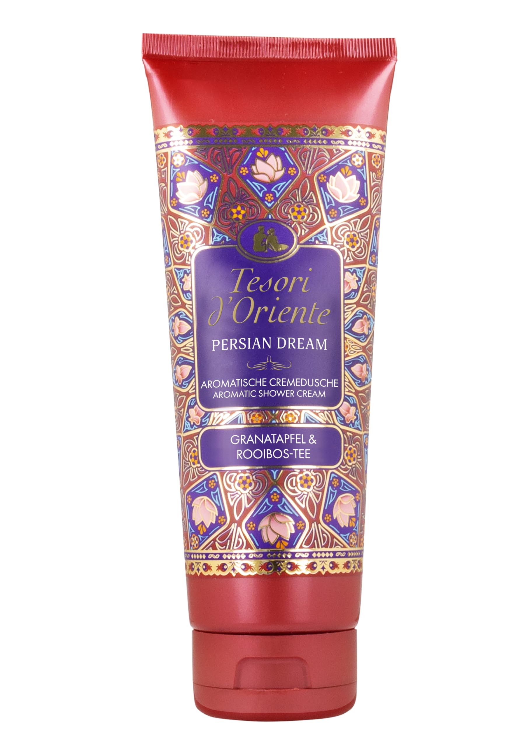 TESORI D'ORIENTE d'Oriente Cream Shower 'Persian Dream', 250 ml, Aromatic Shower Gel with Pomegranate & Rooibos Tea, Shower Cream for Body Care, Ritual for Body & Senses