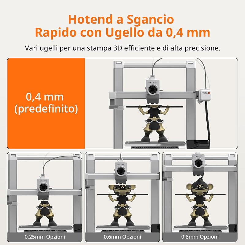 Kobra 4 Stampante 3D, Stampante FDM ad Alta Velocità