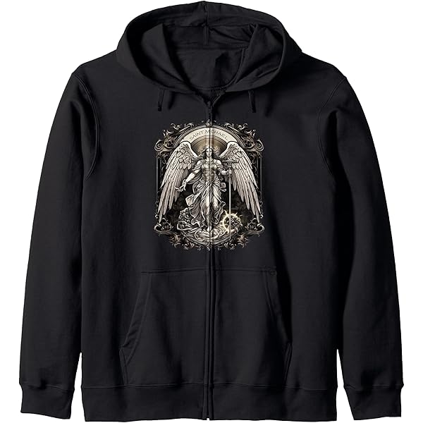 Amazon.com: Saint Michael the Archangel Zip Hoodie : Clothing