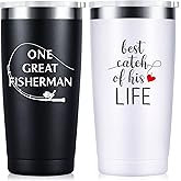 Sixspace Wedding Anniversary for Couple Friend Lovers Cups Stainless Steel Wine Tumbler Travel Mug with Straw and Lid,2 Pack (4.blackwhite)