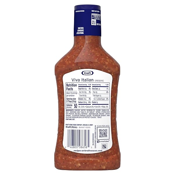 KRAFT VIVA ITALIAN DRESSING, 16 FL OZ BOTTLE