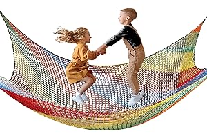 KAERYHET Climbing Net for Kids Double Layers Playground Safety Net Polyester Climbing Cargo Net Rope Bridge Nets for Treehouse Backyard Monkey Bars