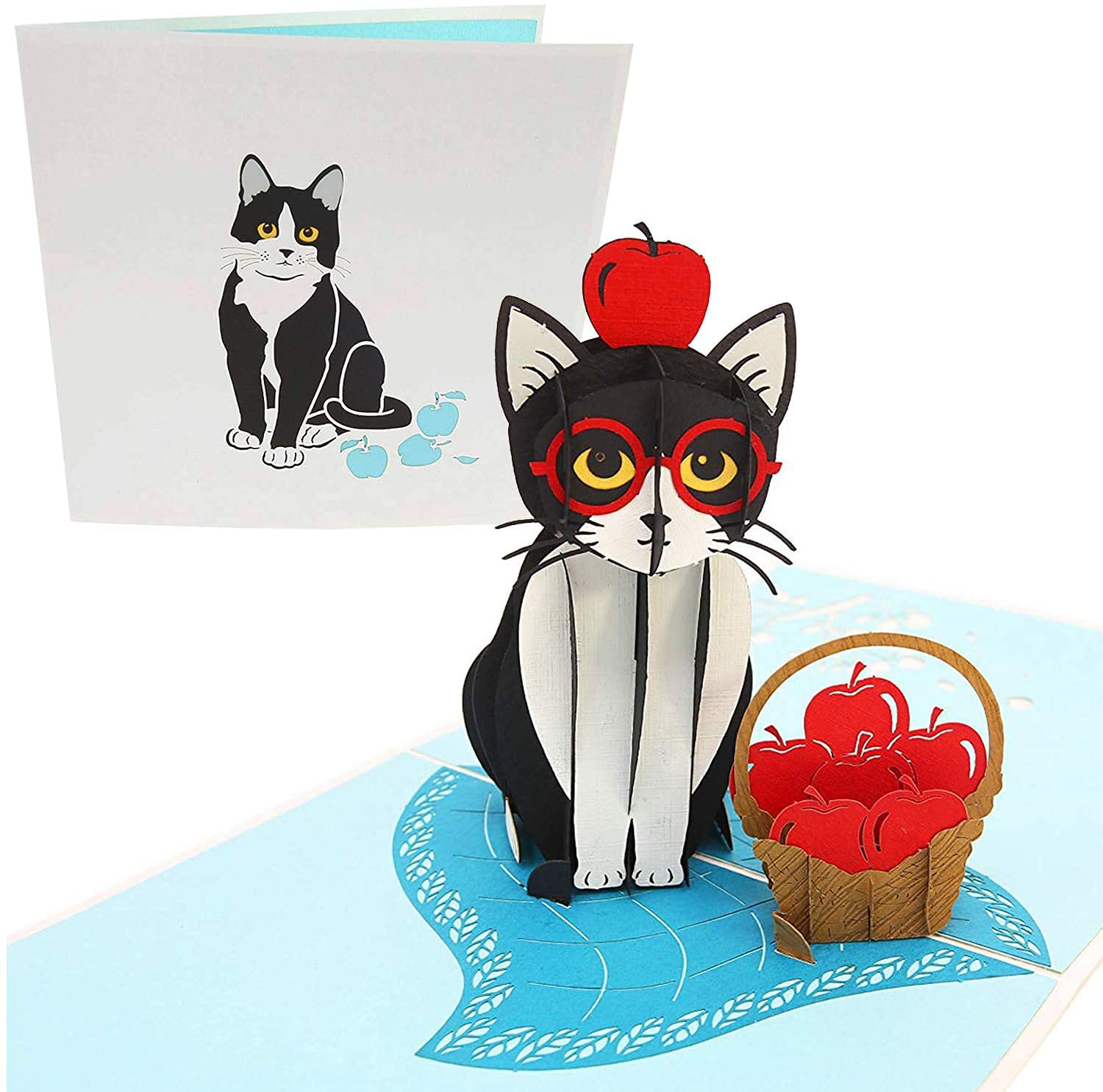 PopLife® Playful Cat Pop Up Card, 3D Card For All Occasions - Cat Lover Card, Funny