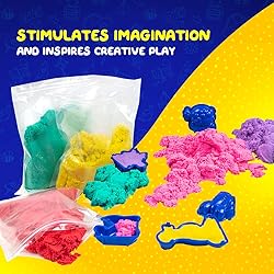 LITTLE CHUBBY ONE 8 Color Kids Play Sand Set - 5