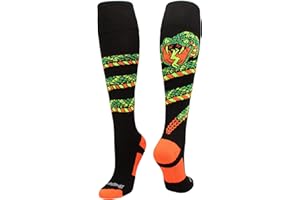 MadSportsStuff Crazy Snake Socks for Softball Soccer Boys Girls Men Women Kids Youth Adult Cobras