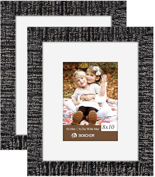 BOICHEN 8x10 Picture Frames Set of 2 Pack Photo Frames