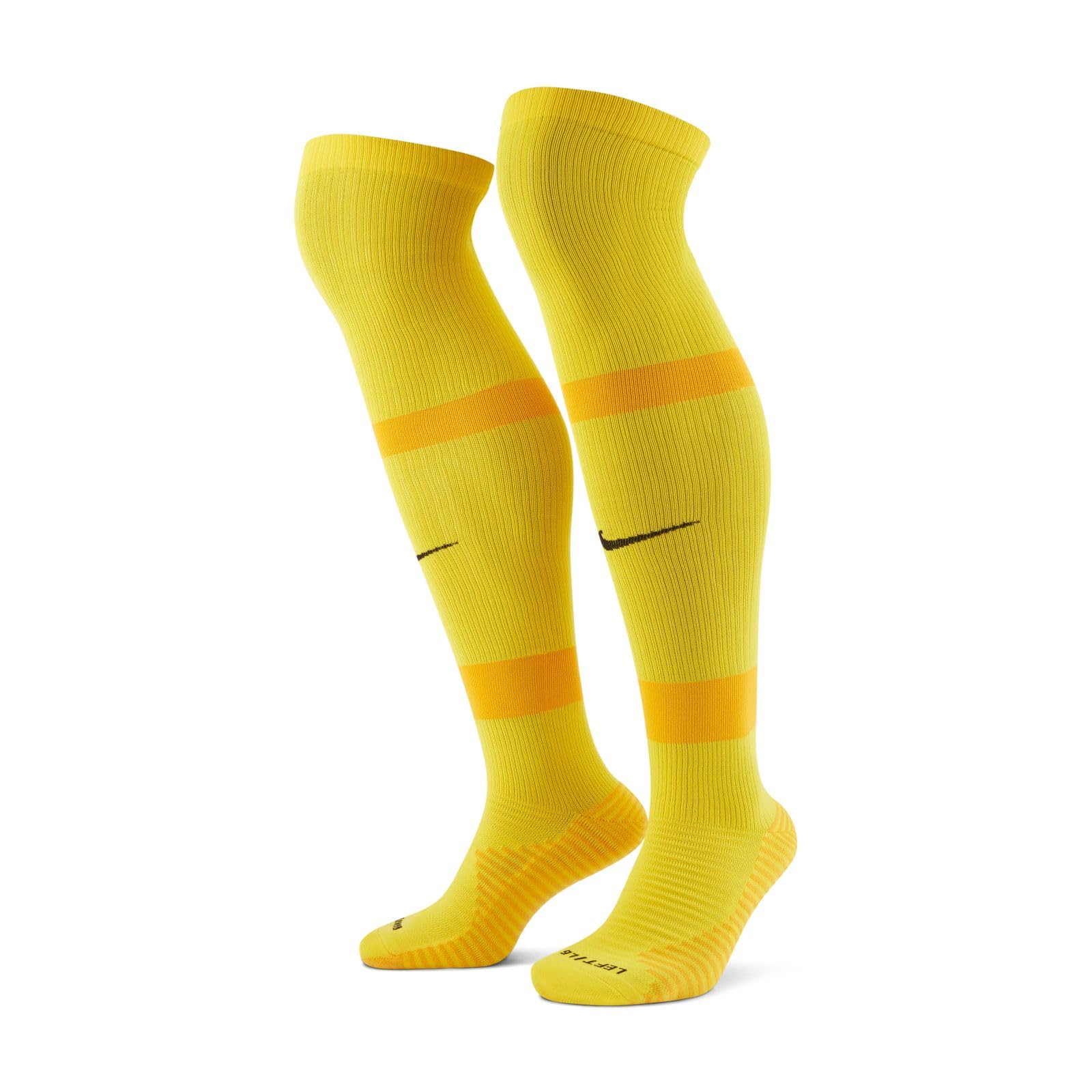 NIKE CV1956-719 MatchFit Socks Unisex Adult TOUR YELLOW/UNIVERSITY GOLD/BLACK Size XL