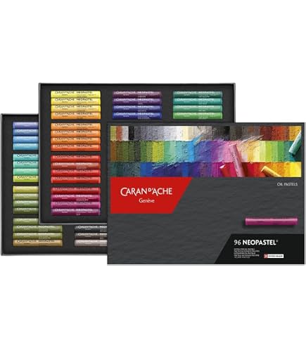 Caran D'ache Neopastel Oil Pastels Set Of 24 (7400.324) : Amazon