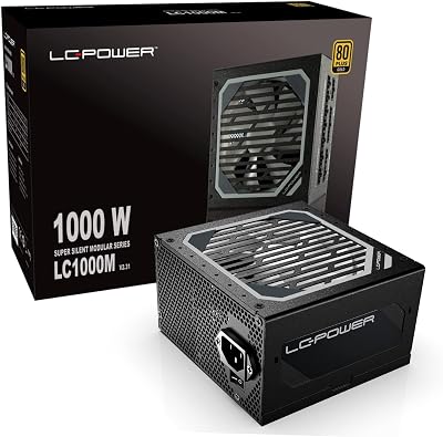LC-POWER 1000W Gold PSU ATX 3.0 Fully Modular 80+ Gold PC Power Supply