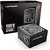 L-POWER 1000W Power Suply Super Silent Modular Serie 80+ Gold PSU Full Modular 1000 Watt, Active PFC ATX, 120mm Fan LC1000M