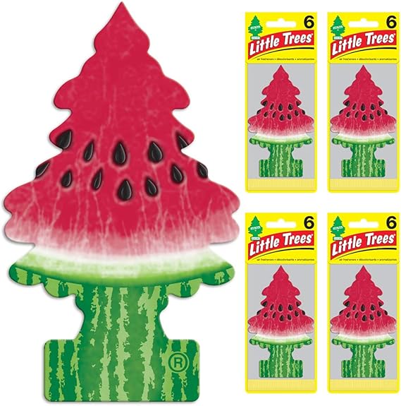Little Trees Watermelon Air Freshener, (Pack of 24), Air Fresheners