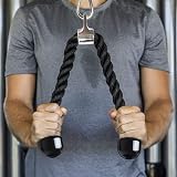 CampTeck U6935 Nylon Triceps Rope with Non-Slip Handles – Pull Down Rope view 3