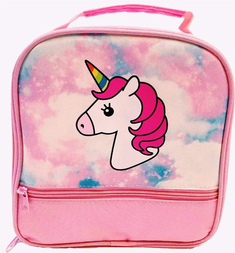 Jouette Unicorn LunchBox Girls. Pink Lunch Bag Rainbow