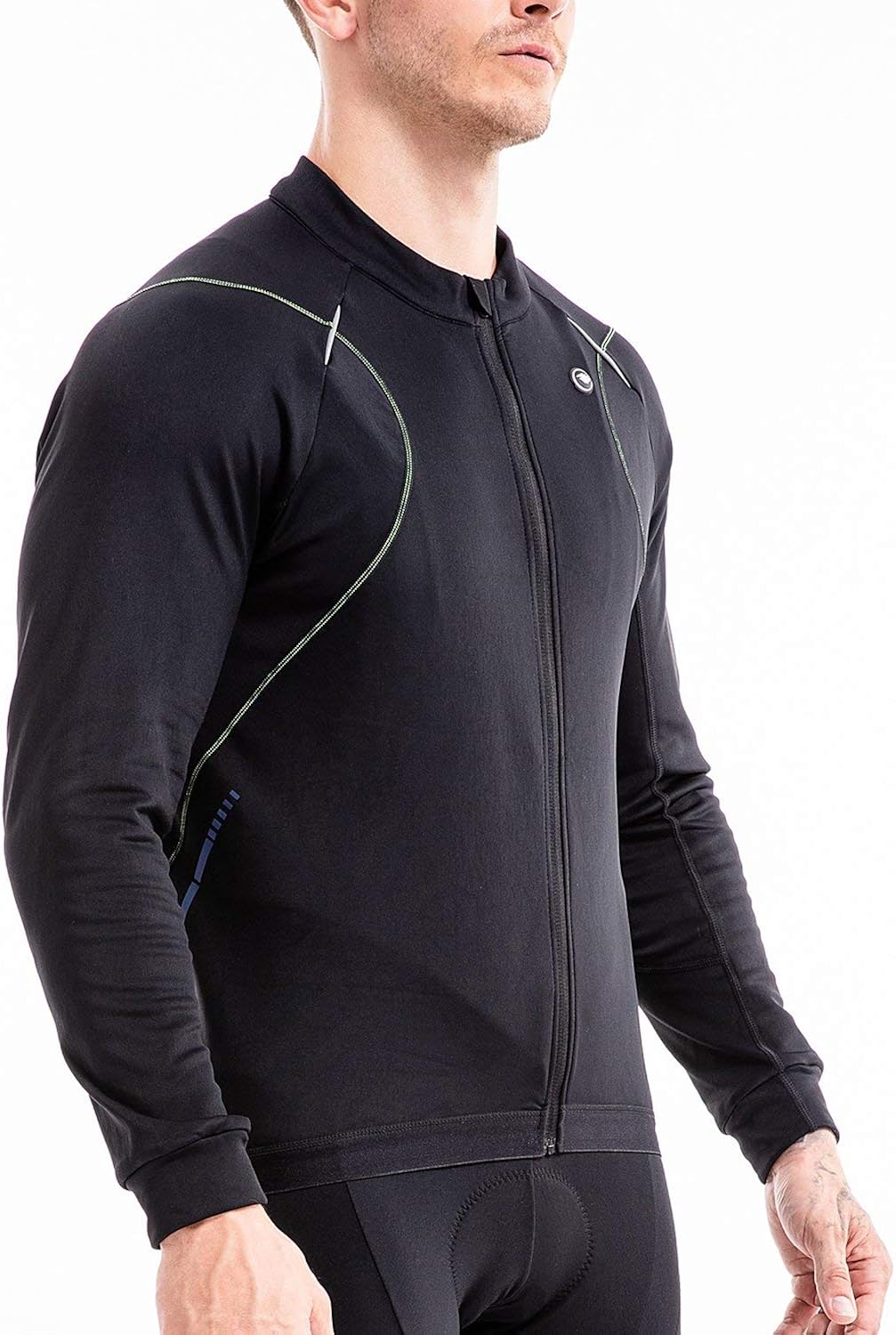 RION Men's Thermal Cycling Jacket, Bike Winter Jacket, Fleece Warm Up, Rear Pockets, Reflective: Clothing