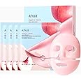 ANUA Peach 70 Niacin Brightening Collagen Mask, Overnight Face Mask for Glass Skin, Niacinamide, Collagen Facial Mask, Glow up with Hydration, Natural Color, Korean Skin Care (38g, 4ea)