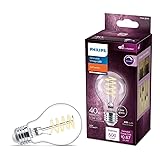 Philips LED Vintage Flicker-Free Clear Spiral A19