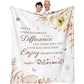 Dfaqehk Retirement Gift for Woman, Retirement Gifts for Women 2026 Throw Blanket 60 x 50 Inch, Best Retired Gifts for Women/Teacher/Nurse/Mom, Going Away/Goodbye/Leaving Gift for Coworkers Friends