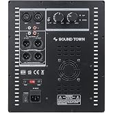 Sound Town Class-D Plate Amplifier for PA DJ Subwoofer Cabinets, 700W RMS, w/High-Pass Filter Outputs (STPAS-G800)