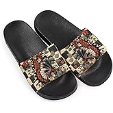 Howilath Blue Butterfly Print Summer Slide Slippers for Men Women Kid, Sunflower Colorful Tie-dye Animals House Slippers Slide Sandal Non-Slip Light Weight