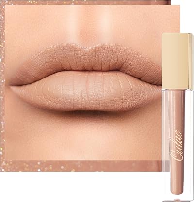 Oulac Matte Liquid Nude Lipstick Beige Brown 4.5ml MS01 Vegan Cruelty Free