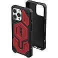 URBAN ARMOR GEAR UAG Designed for iPhone 16 Pro Max Case 6.9" Monarch Pro - Compatible with MagSafe Charging Rugged Heavy Duty Shockproof Anti-Slip Military Grade Protective Cover, Crimson