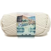 Lion Brand Yarn 135-098P Hometown Yarn, Houston Cream (1 skein) | Super Bulky Acrylic Fiber for Warm Crochet Blankets, Knit Winter Hats, Chunky Cardigans, Soft Scarves, Weaving