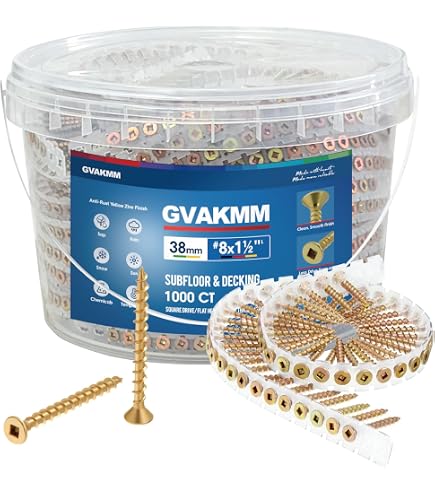 Amazon.com: PAM Fastening Technology WCYZ8212F Yellow Zinc Coarse