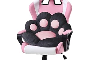 Ditucu Cat Paw Cushion Comfy Kawaii Chair Cushion 31.4 x 27.5 inch Bear Paw Lazy Sofa Office Floor Pillow Cute Plush Seat Pad