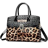 Eslcorri Women Top-Handle Tote Bags Fashion Satchel Handbag PU Leather Shoulder Hobo Purse Crossbody Pocketbook