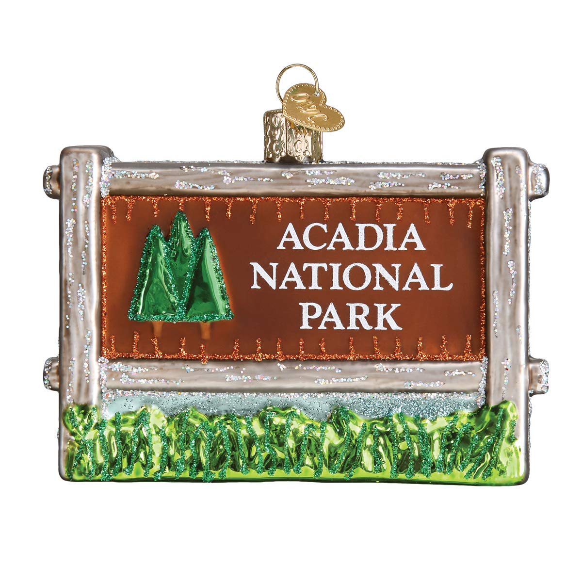 Old World Christmas Acadia National Park Glass Blown Ornament