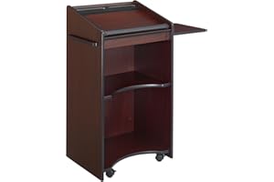 Safco Products 8918MH Executive Mobile Lectern, Mahogany