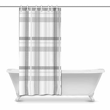 Amazon Com Interestprint Stripped Pattern Prints Shower Curtain