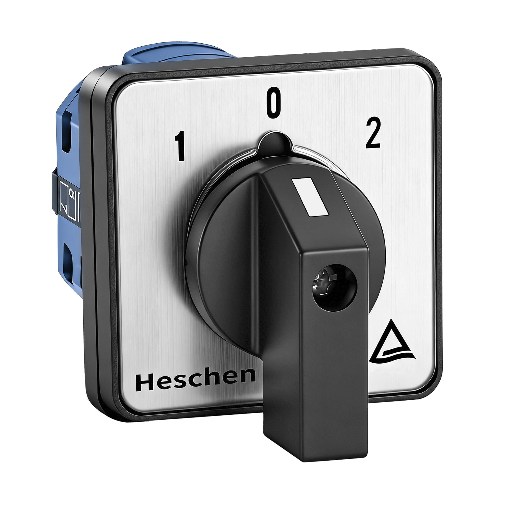 Heschen Universal Rotary Cam Selector Changeover Switch SZW26-20/D202.2 660V 20A ON-OFF-ON 3 Position 2 Phase 8 Terminals
