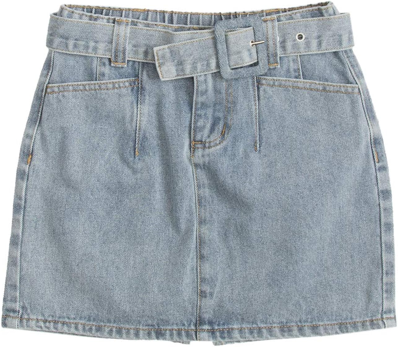 denim skirt back