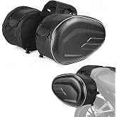 Motorcycle Saddlebags, Expandable Large Capacity Side Bags with Rain covers
