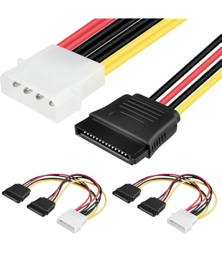 Amazon.com: Monoprice Data Cable - 2 Feet - 4-pin MOLEX Male to 4X