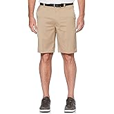 PGA Tour Mens 9" Flat Front Golf Shorts with Active Waistband (Size 30-44 Big & Tall)