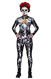 RAISEVERN Tuta da Notte Bianca con Stampa di Stelle Bianche Costume da Costume d