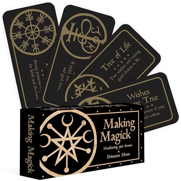 Wishcraft & Moon Magick メッセージカード ２個セット Moon Magick: Lunar cycle wisdom (Rockpool Mini Cards): Demarco