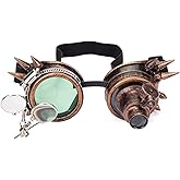 FOCUSSEXY Kaleidoscope Glasses Rave Crystal Prism Steampunk Goggle Fashion