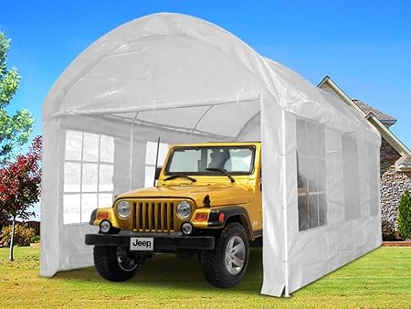 Amazon Com Quictent 20x10 Heavy Duty Portable Carport Canopy