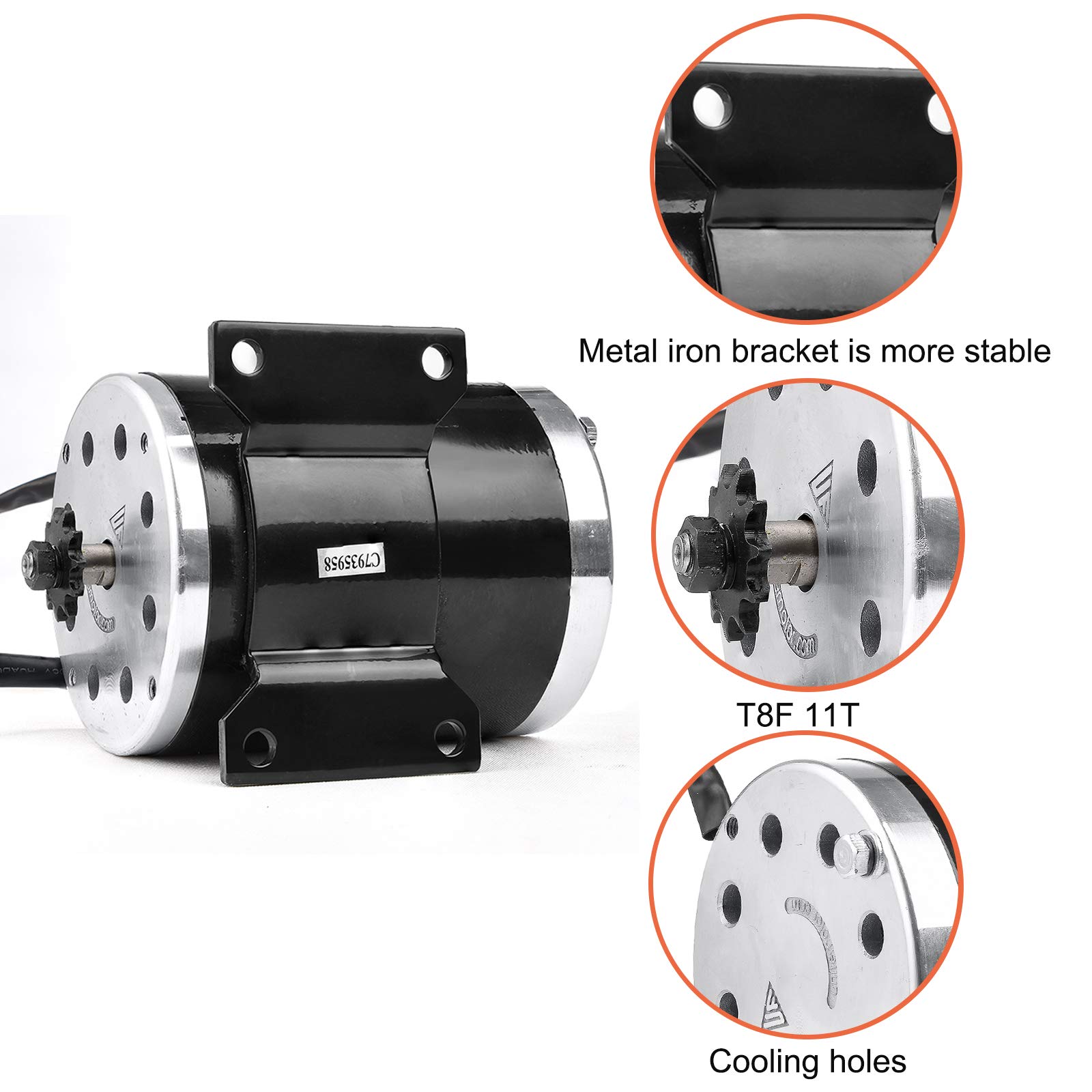 Mua 48V 1000W Brushed DC Motor High Speed Electric Motor & DC Brush ...
