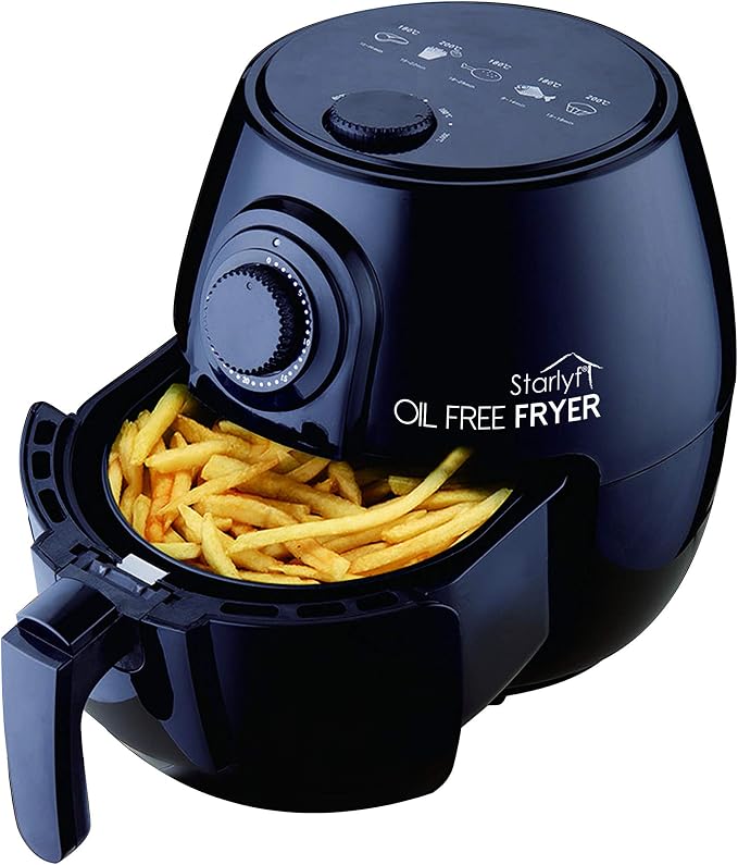 Freidora De Aire Sin Aceite STARLYF - 3.8 Litros, 1400W, Con Programas Predeterminados Y Temporizador