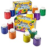 Crayola Washable Kids Paint Set (12ct), Classic and Glitter Paint for Kids, Toddler Paint & Craft Supplies, Easter Gift for K
