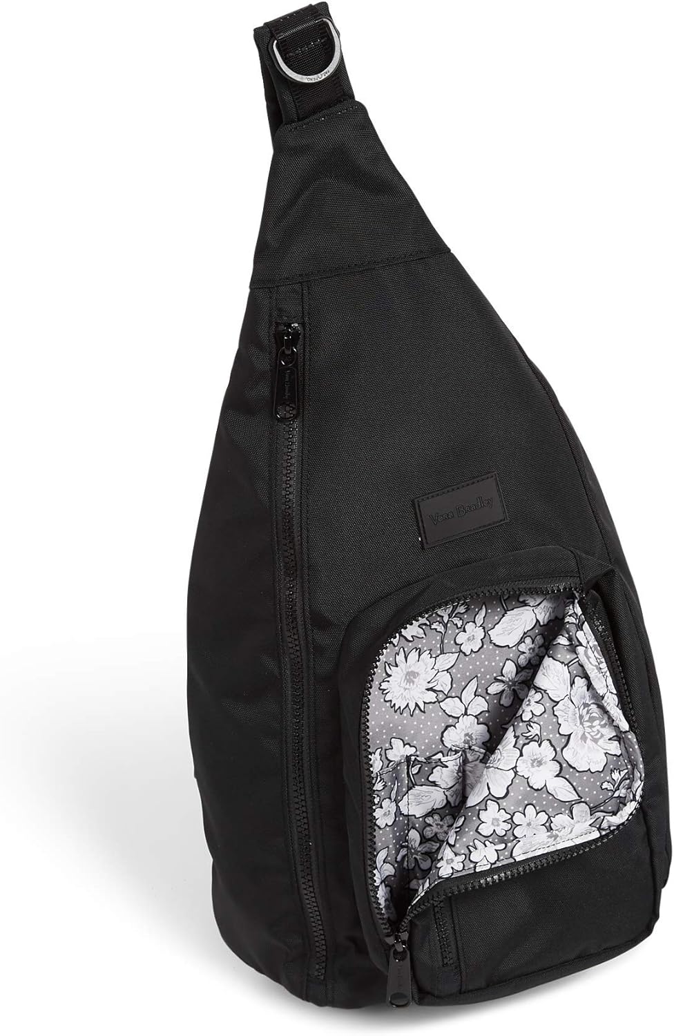Vera Bradley Women's Recycled Lighten Up ReActive Sling Backpack, Black, One Size: Shoes