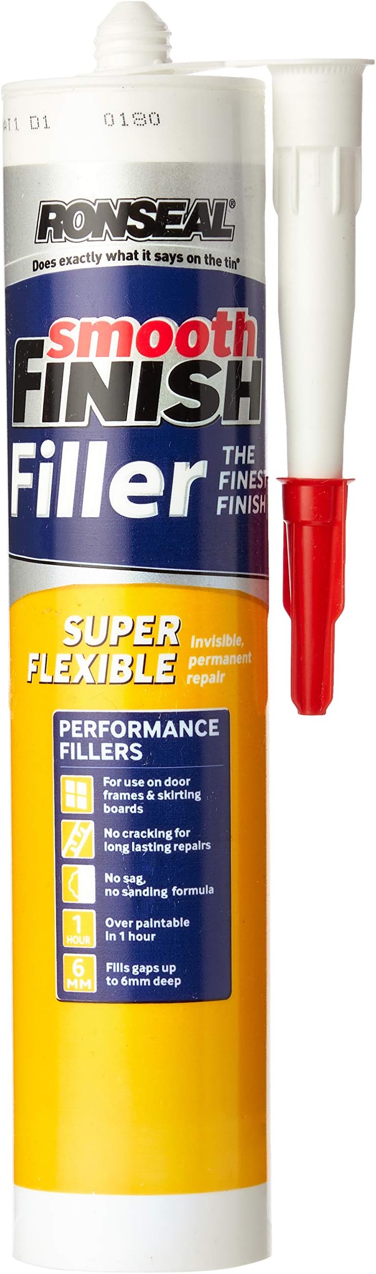 Ronseal 36560 Smooth Finish Super Flexible Filler Cartridge 300 ml