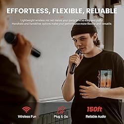 Phenyx Pro Wireless Microphone System, 4-Channel
