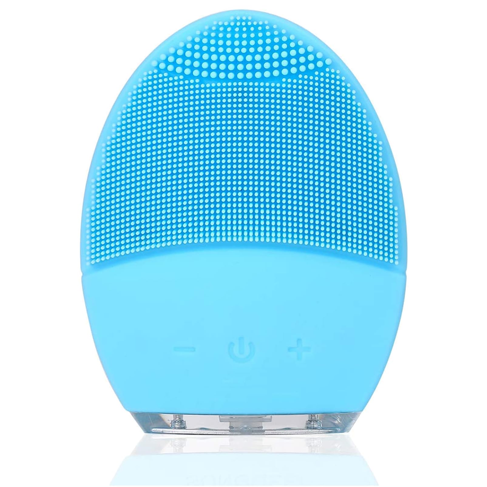 Facial Cleansing Brush,Facial Cleanser Brush Electric - Face Massager and Anti-Aging Skin Care Device for All Skin Types (Blue)